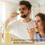 Compact Hygiene Kit: 300 Disposable Toothbrushes & Toothpaste
