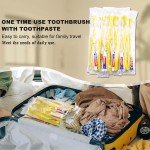 Compact Hygiene Kit: 300 Disposable Toothbrushes & Toothpaste