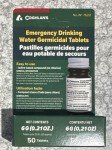 Coghlan's Water Purification Tablets for Survival 50pk