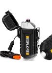 Rechargeable Plasma Lighter and Flashlight Combo