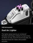 Rechargeable Plasma Lighter and Flashlight Combo