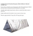 Reflective Emergency Shelter Blanket for 2 People