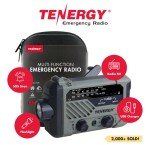 Tenergy Solar Hand Crank Emergency Radio & Charger