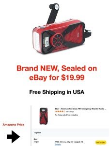 Eton AM/FM Crank Emergency Weather Radio