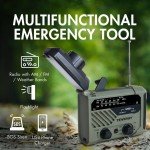 Tenergy Solar Hand Crank Emergency Radio & Charger