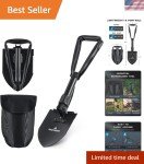 Tactical Mini Shovel - Durable High Carbon Steel