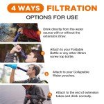 6-Pack Personal Water Filter Straws for Survival