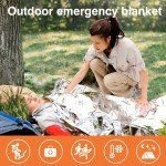 Extra Large Solar Mylar Emergency Blankets - 12 Pack