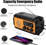 Emergency NOAA Weather Radio with Hand Crank