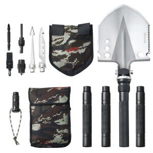 13-in-1 Folding Survival Camping Shovel Multitool