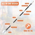 13-in-1 Folding Survival Camping Shovel Multitool