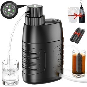 Portable Electric Water Filter for Camping & Prepper Use