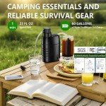 Portable Electric Water Filter for Camping & Prepper Use