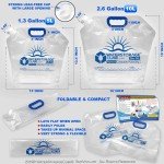 4-Pack Collapsible BPA-Free Water Storage Bags