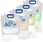 4-Pack Collapsible BPA-Free Water Storage Bags