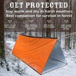 2-Person Orange Emergency Survival Tent