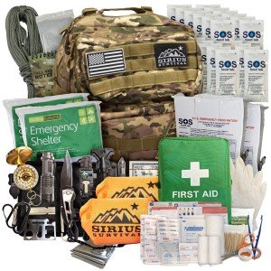 72-Hour Bug Out Bag Survival Kit for 1-2