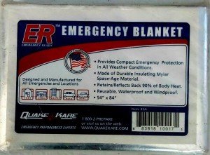 Quake Kare Emergency Thermal Mylar Blanket 52 x 84