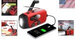 Hand Crank Emergency Radio with Flashlight & Power Bank