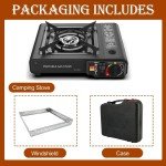 Portable Camping Gas Stove - Dual Fuel Burner