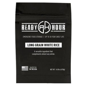 Long Grain White Rice - 10 Servings, 30 Year Storage