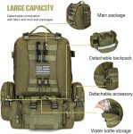Military Tactical Backpack, 40-50L Bug Out Gear