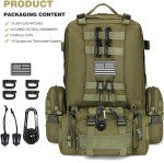 Military Tactical Backpack, 40-50L Bug Out Gear