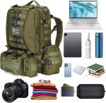 Military Tactical Backpack, 40-50L Bug Out Gear