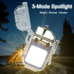 Waterproof Flashlight and Dual Arc Windproof Lighter