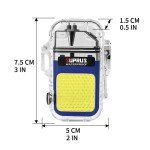 Waterproof Flashlight and Dual Arc Windproof Lighter