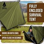 Bug Out Bag Survival Shelter Tent with Doors
