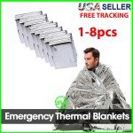 Emergency Mylar Thermal Blankets for Survival 84"x52