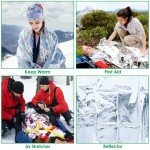 Emergency Mylar Thermal Blankets for Survival 84"x52