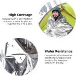 Emergency Mylar Thermal Blankets for Survival 84"x52