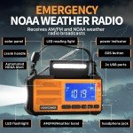 Solar Hand Crank Weather Radio with Power Bank