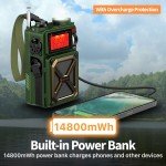 Emergency Solar Hand Crank Weather Radio and Charger