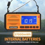 Solar Hand Crank Weather Radio with Power Bank