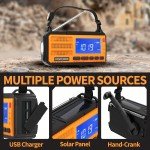 Solar Hand Crank Weather Radio with Power Bank