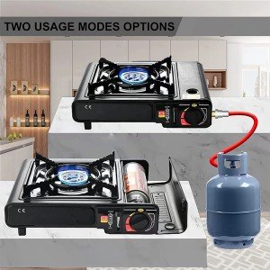3000W Dual Fuel Camping Stove - Windproof Burner
