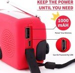 Emergency Crank Solar Radio with Power Bank & Flashlight