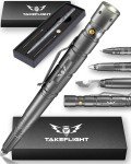 Self-Defense Tactical Pen with Flashlight and Glass Breaker