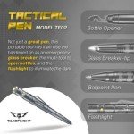 Self-Defense Tactical Pen with Flashlight and Glass Breaker