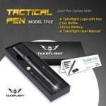 Self-Defense Tactical Pen with Flashlight and Glass Breaker