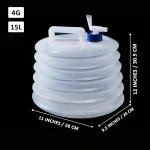 Collapsible BPA-Free Water Container with Spigot