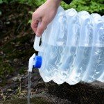 Collapsible BPA-Free Water Container with Spigot