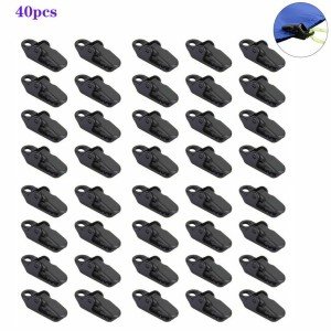 40-Pack Heavy-Duty Tarp Clips and Hangers