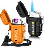 Windproof Dual Arc USB Lighter - 2 Pack