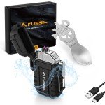 Flissa Dual Arc Windproof Survival Lighter Set