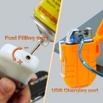 Windproof Dual Arc USB Lighter - 2 Pack