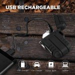 Flissa Dual Arc Windproof Survival Lighter Set